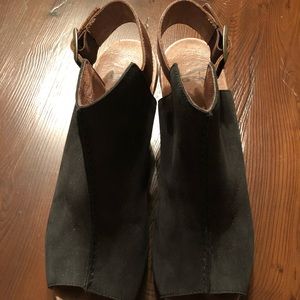 dansko reggie peep toe bootie
